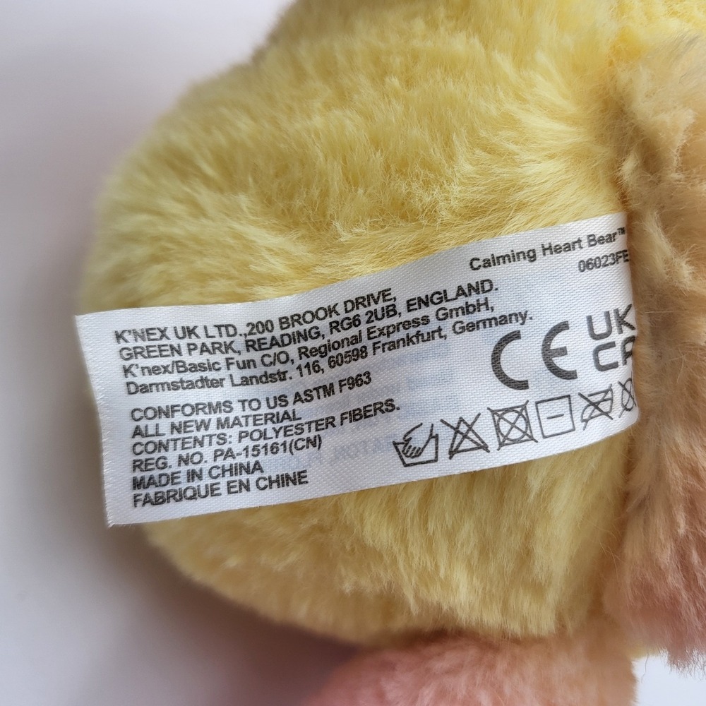 Care Bears Calming Heart Bear Plush 14" Butterfly Belly Stuffed Animal Basic Fun - Picture 10 of 10